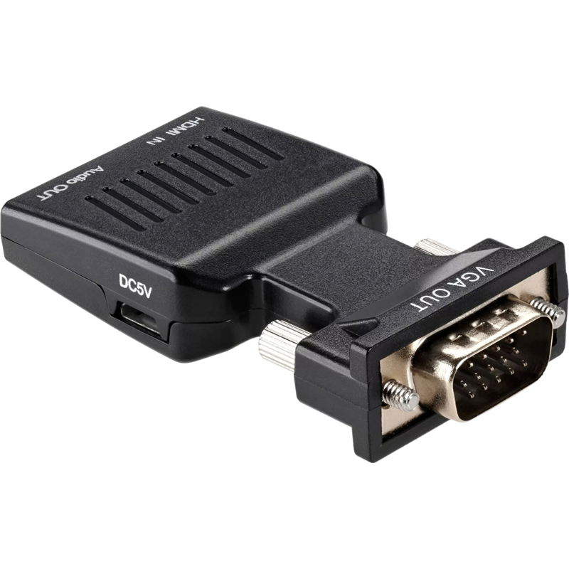 Переходник VCOM HDMI F/VGA M+mini jack 3.5 mm M (CA336A)