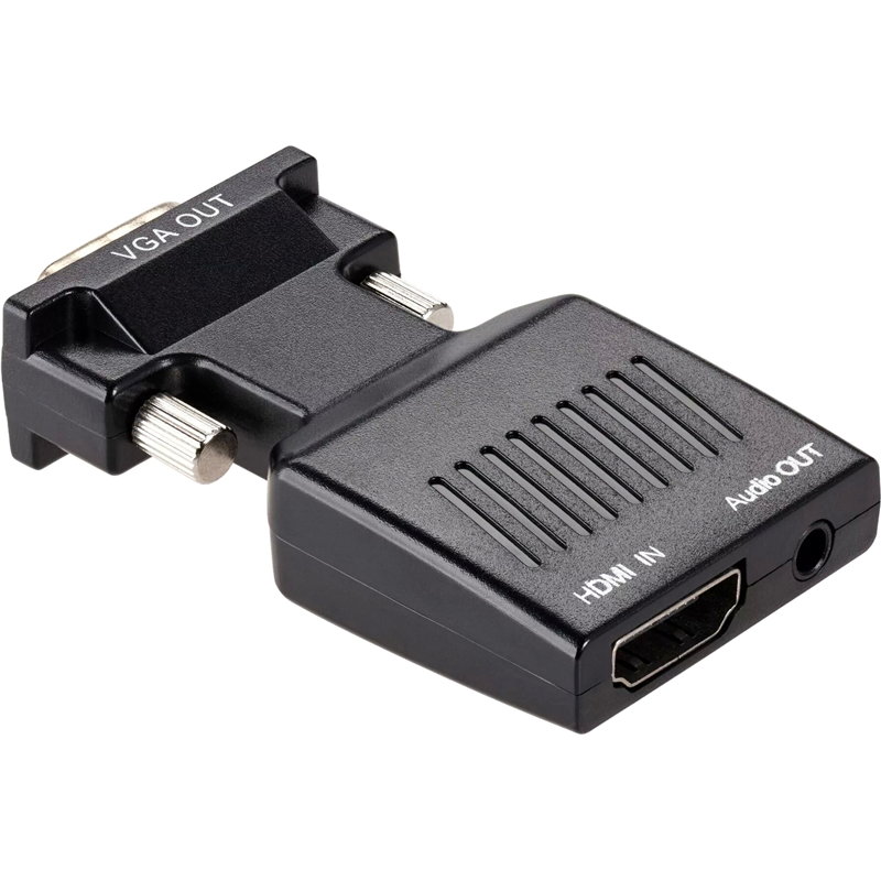 Переходник VCOM HDMI F/VGA M+mini jack 3.5 mm M (CA336A)
