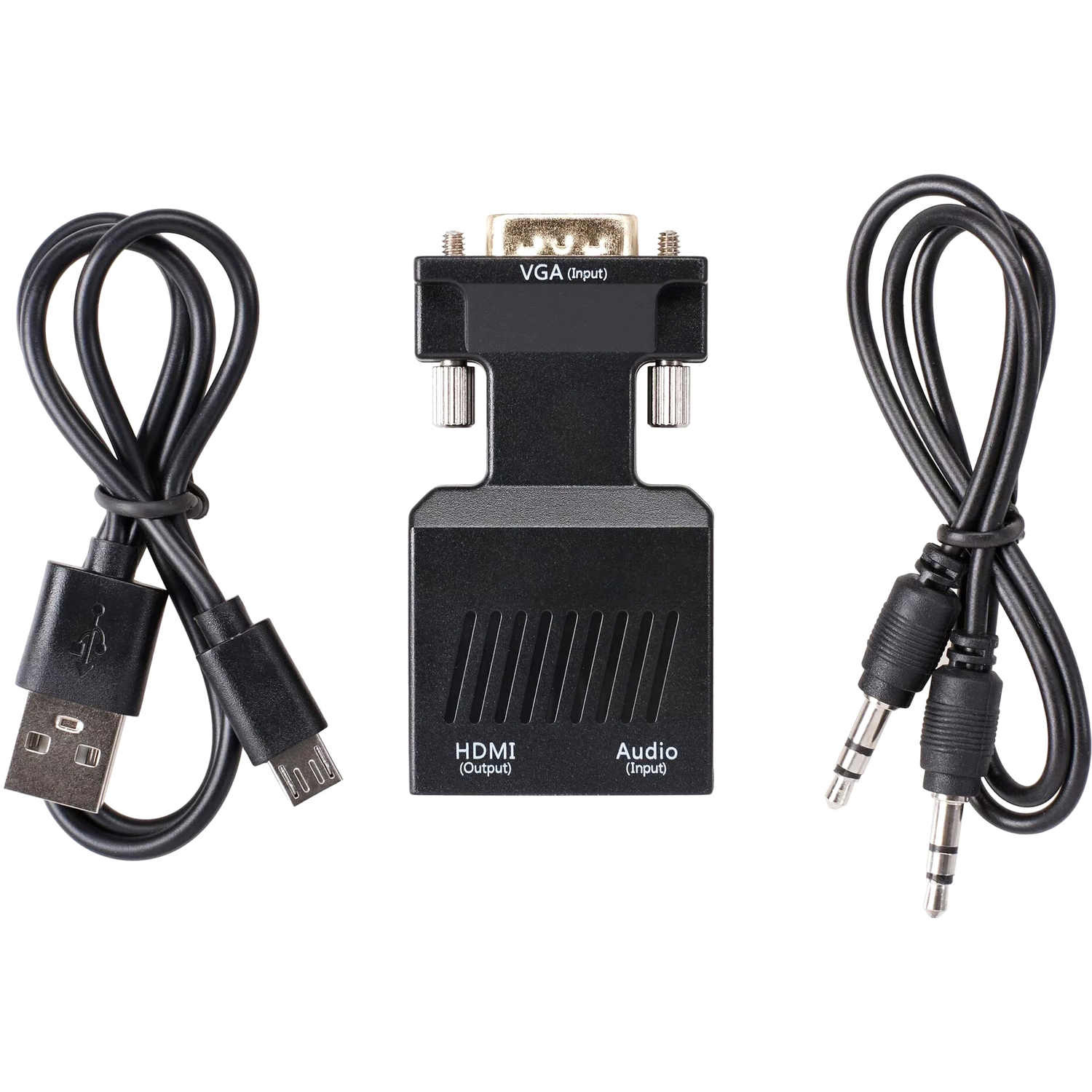 Переходник VCOM HDMI F/VGA M+mini jack 3.5 mm M+microUSB M (CA337A)