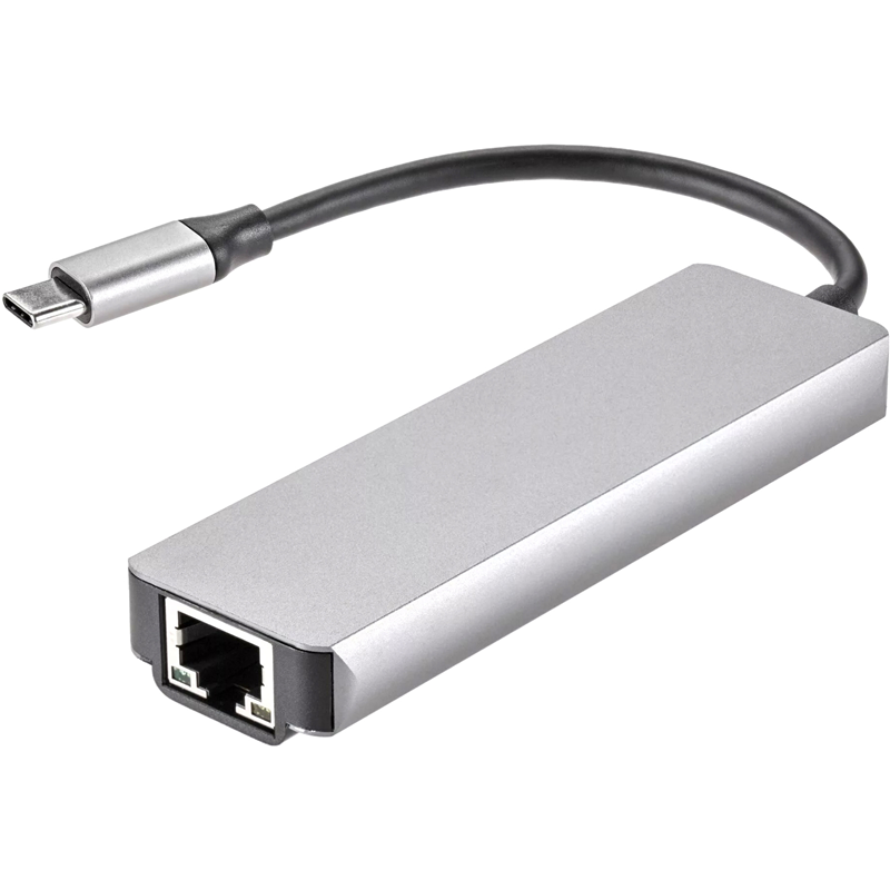 Адаптер iOpen USB 3.1 Type-C M/HDMI F+RJ45+USB 3.0+USB Type-C F (ACU435M)