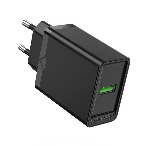 Сетевое зарядное устройство Vention на 1 порт USB A QC 3.0 2.4A (FABB0-EU)