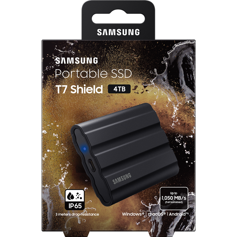Samsung External SSD T7 Shield, 4TB Samsung Electronics арт. MU-PE4T0S/WW