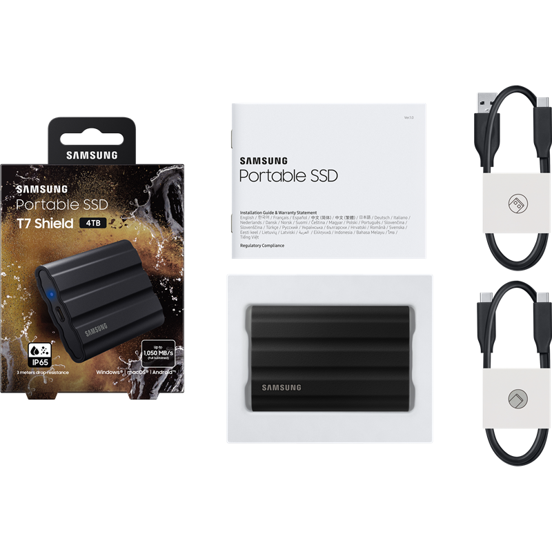 Samsung External SSD T7 Shield, 4TB Samsung Electronics арт. MU-PE4T0S/WW