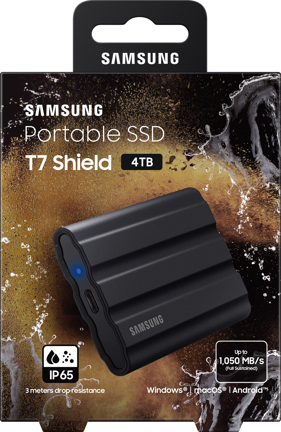 Samsung External SSD T7 Shield, 4TB Samsung Electronics арт. MU-PE4T0S/WW