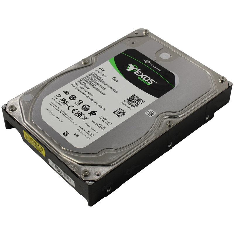 Жесткий диск Seagate Exos 7E10 HDD 3.5" SAS 4Tb, 7200 rpm, 256Mb buffer, 512n, ST4000NM001B, 1 year, (analog ST4000NM005A)
