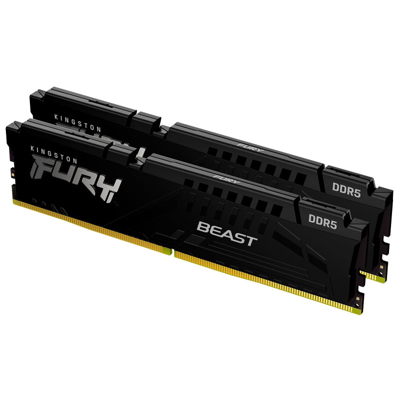Kingston DDR5 DIMM 16GB 5200MT/s CL40 (Kit of 2) FURY Beast Black [KF552C40BBK2-16]
