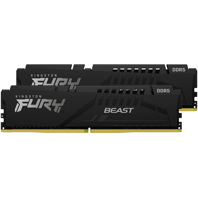 Kingston DDR5 DIMM 16GB 5200MT/s CL40 (Kit of 2) FURY Beast Black [KF552C40BBK2-16]