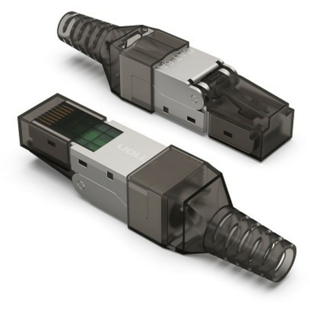 Разъем Vention IDIH0 полевой заделки RJ-45 (8P8C) под витую пару, для одножильного кабеля кат. 6а