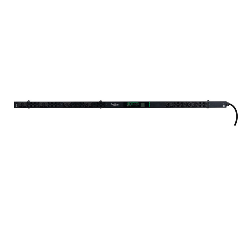 Systeme Electric Блок распределения питания Rack PDU Metered, Uniprom series, 0U, 400V, 3P, 16A, 36xC13 12xC19, 3m cord, IEC309 арт. UP8881