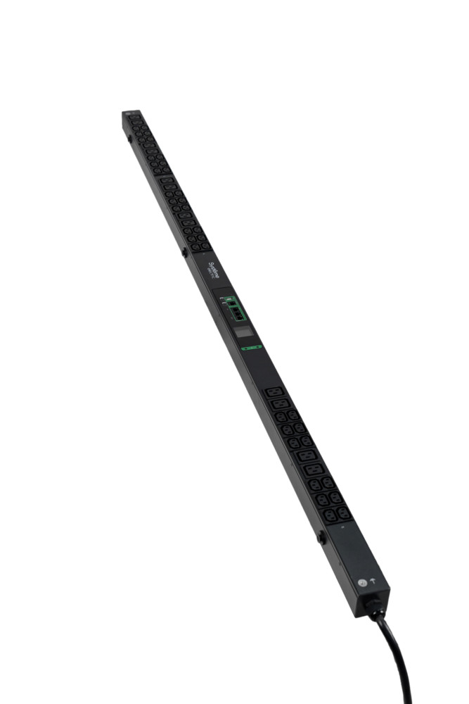 Systeme Electric Блок распределения питания Rack PDU Metered, Uniprom series, 0U, 400V, 3P, 16A, 36xC13 12xC19, 3m cord, IEC309 арт. UP8881