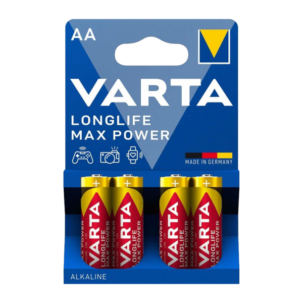 Varta LONGLIFE MAX POWER (MAX TECH) LR6 AA BL4 Alkaline 1.5V
