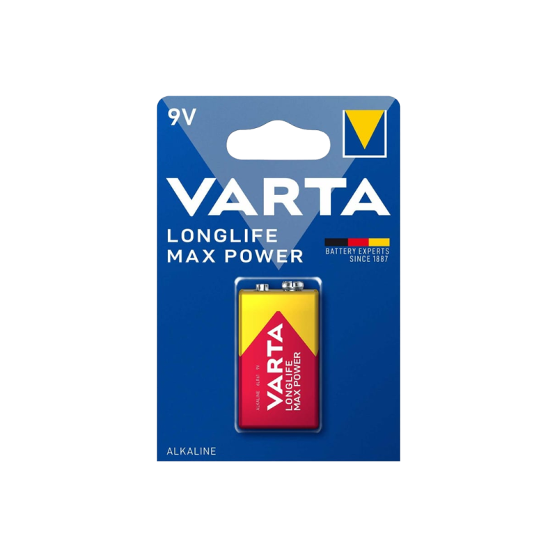 Varta LONGLIFE MAX POWER (MAX TECH) Крона 6LR61 BL1 Alkaline 9V (4722)