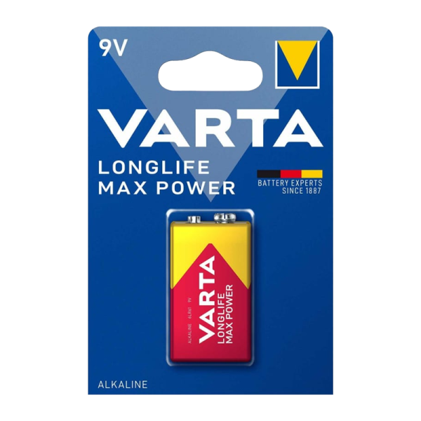 Varta LONGLIFE MAX POWER (MAX TECH) Крона 6LR61 BL1 Alkaline 9V (4722) арт. 4722101401