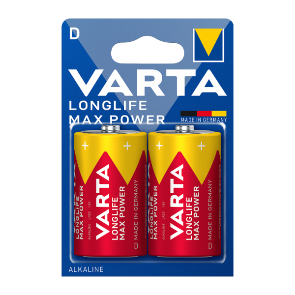 Varta LONGLIFE MAX POWER (MAX TECH) LR20 D BL2 Alkaline 1.5V (4720)