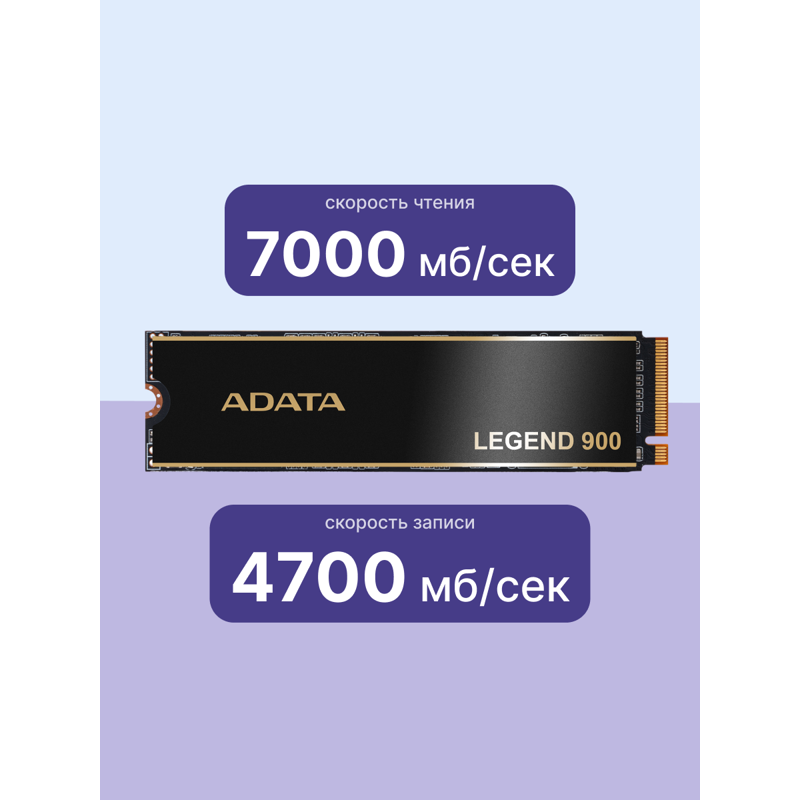 ADATA LEGEND 900 M.2 2280 NVMe PCIe 4.0 x4 1TB 7000/4700 COLOR BOX арт. SLEG-900-1TCS