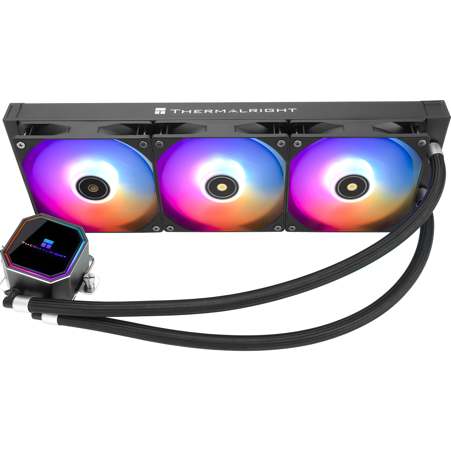 Система водяного охлаждения Thermalright Frozen Prism 360 ARGB Soc-AM5/AM4/1151/1200/2066/1700 черный 4-pin 27dB Al Ret (F-PRISM-360-BL-ARGB)