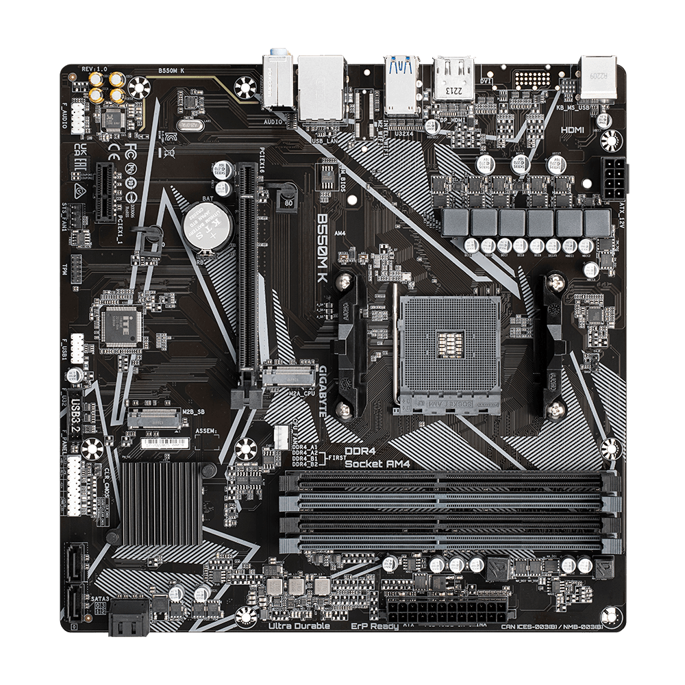 GIGABYTE B550M K