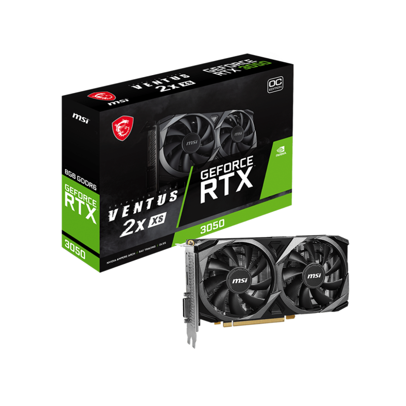 MSI GeForce RTX 3050 VENTUS 2X XS 8G OC