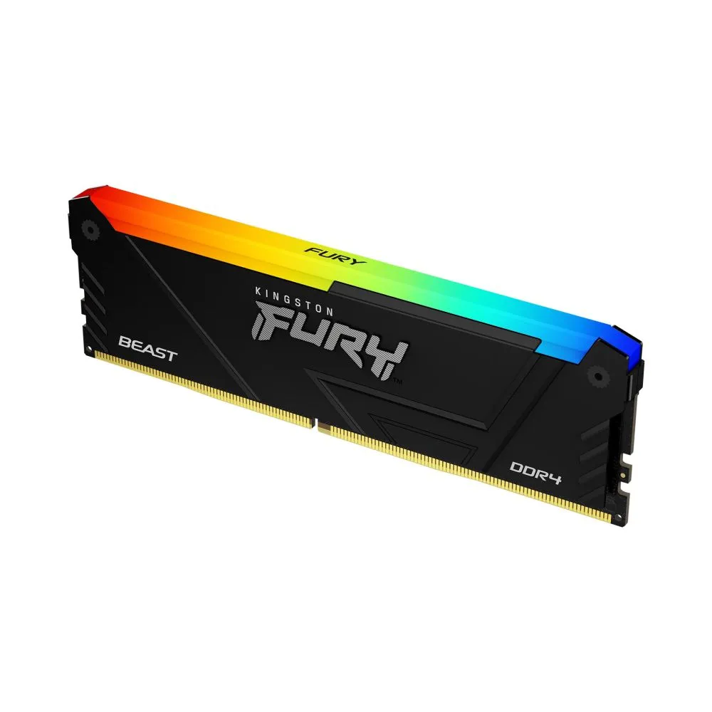 Оперативная память DDR4 32GB Kingston FURY Beast RGB Black XMP KF432C16BB2A/32