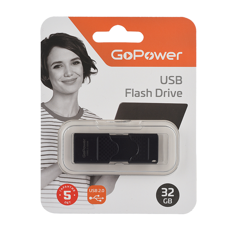 Флеш-накопитель GoPower SLIDER 00-00025964