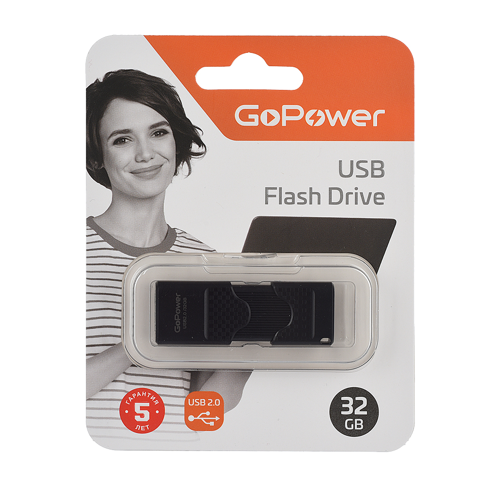 Флеш-накопитель GoPower SLIDER 00-00025964