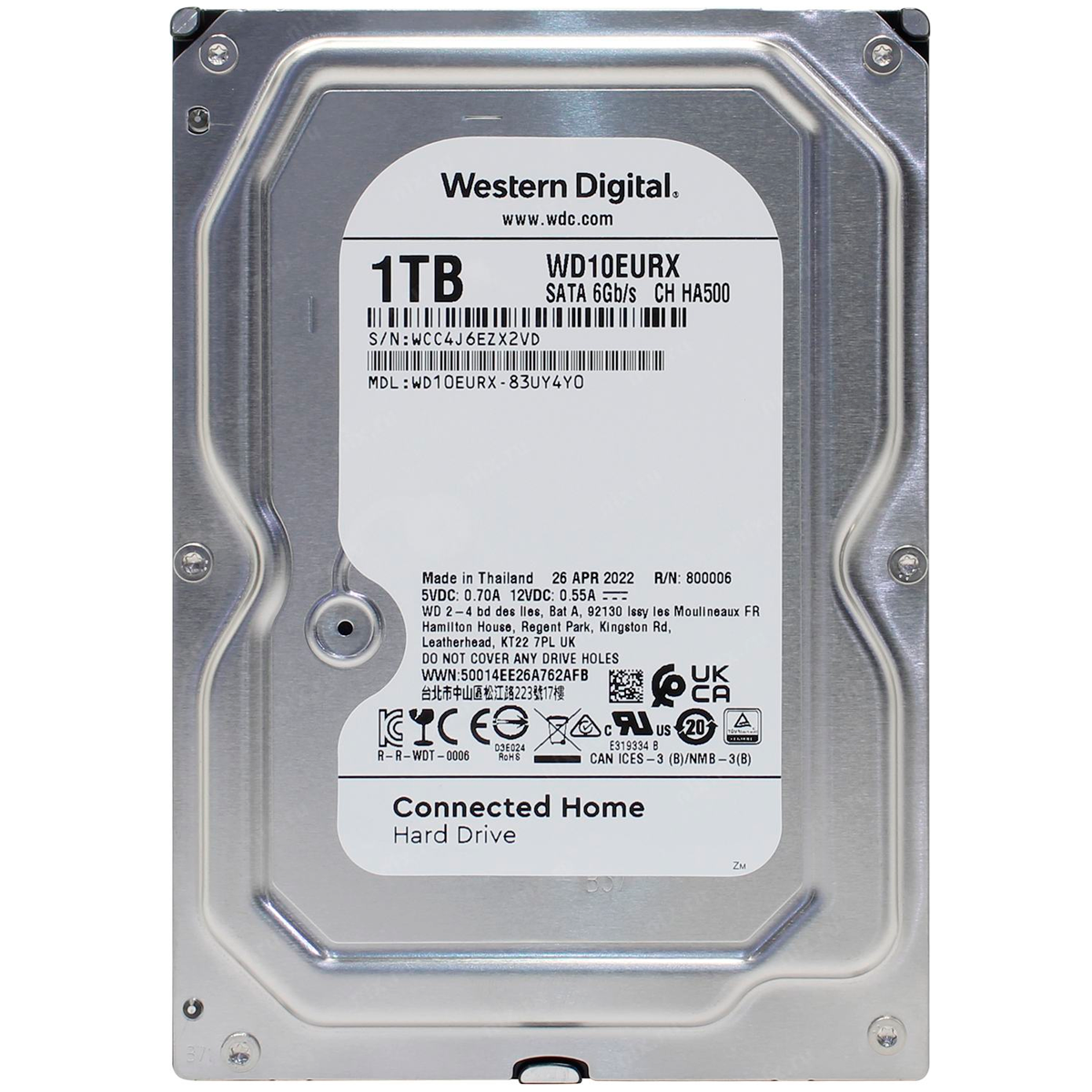 WD AV-GP Video Surveillance (WD10EURX-83UY4Y0)