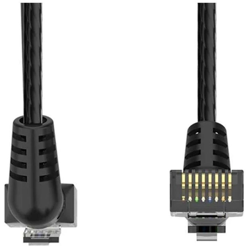 Патч-корд прямой Vention IBOBD UTP cat.6a, RJ45 угол 90 - 0,5м. Черный