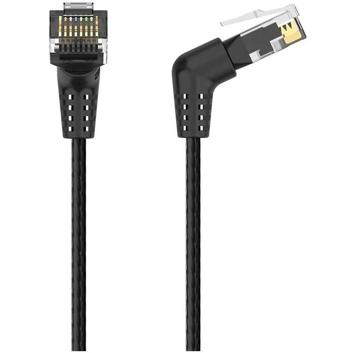 Патч-корд прямой Vention IBOBD UTP cat.6a, RJ45 угол 90 - 0,5м. Черный
