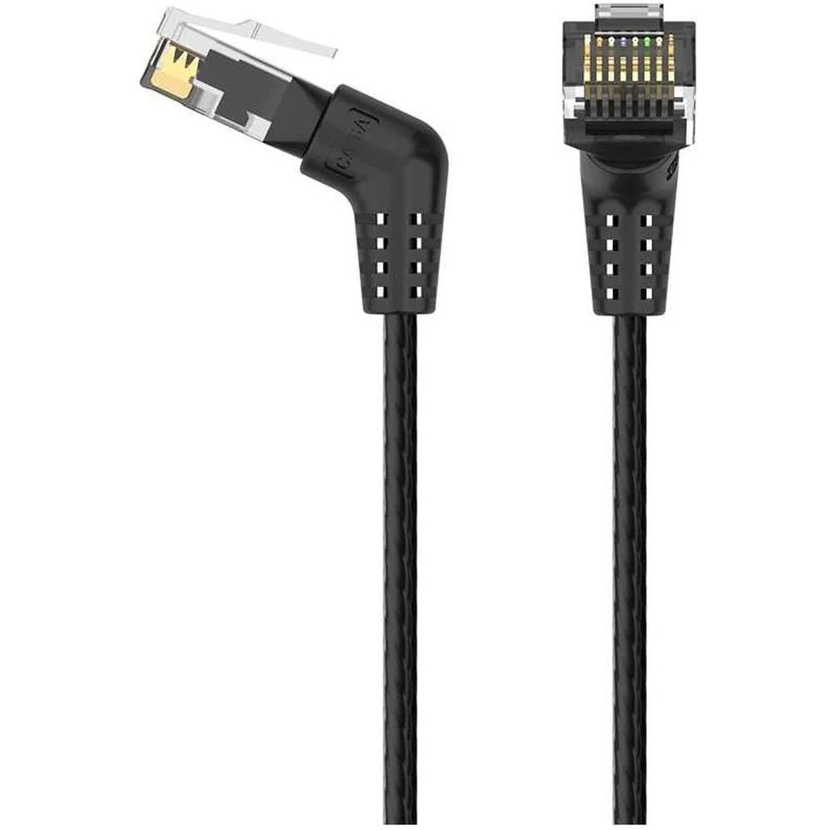 Патч-корд прямой Vention IBOBD UTP cat.6a, RJ45 угол 90 - 0,5м. Черный