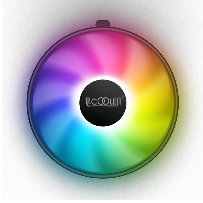PCCooler E126M PRO Кулер S775/115X/AM2/2+/AM3/3+/AM4/FM1/FM2/2+ (TDP 92W, вент-р 120мм с PWM, FIXED COLOR FAN, 1000-1800RPM, 29.8dBa) Retail Color Box