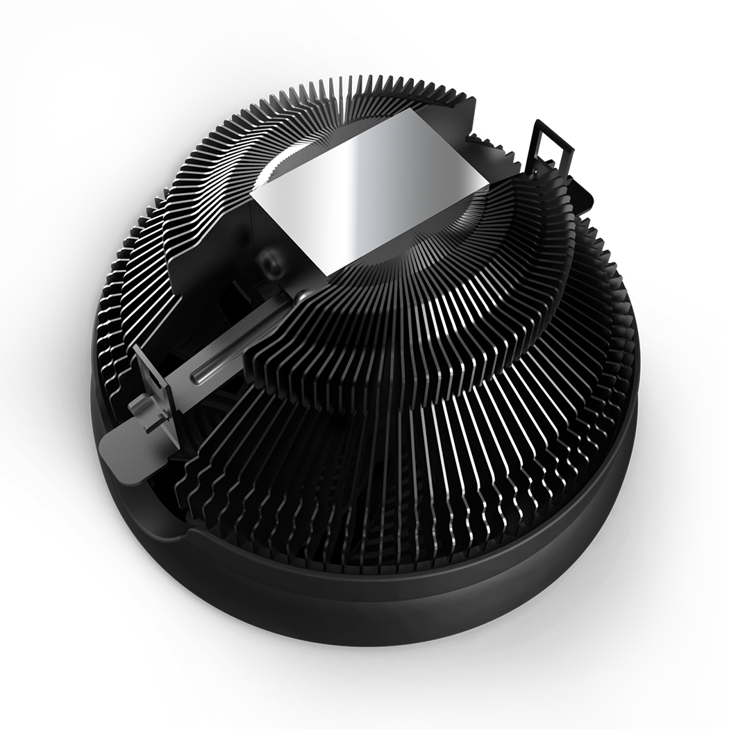 PCCooler E126M PRO Кулер S775/115X/AM2/2+/AM3/3+/AM4/FM1/FM2/2+ (TDP 92W, вент-р 120мм с PWM, FIXED COLOR FAN, 1000-1800RPM, 29.8dBa) Retail Color Box