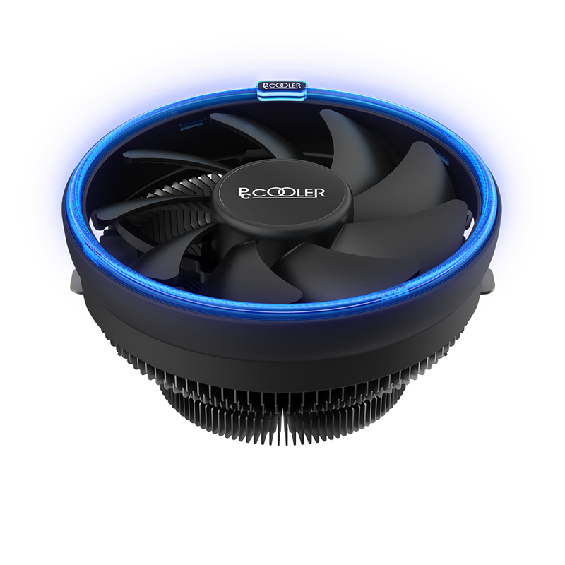 PCCooler E126M B Кулер S775/115X/AM2/2+/AM3/3+/AM4/FM1/FM2/2+ (TDP 92W, вент-р 120мм с PWM, Blue LED FAN, 1000-1800RPM, 26.5dBa) Retail Color Box