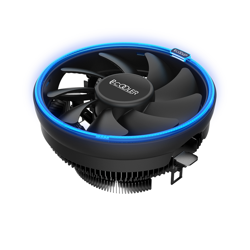 PCCooler E126M B Кулер S775/115X/AM2/2+/AM3/3+/AM4/FM1/FM2/2+ (TDP 92W, вент-р 120мм с PWM, Blue LED FAN, 1000-1800RPM, 26.5dBa) Retail Color Box