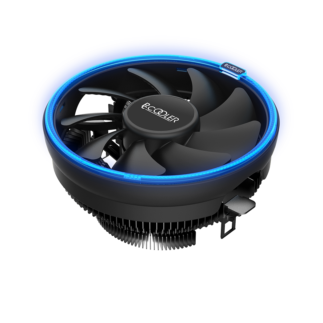PCCooler E126M B Кулер S775/115X/AM2/2+/AM3/3+/AM4/FM1/FM2/2+ (TDP 92W, вент-р 120мм с PWM, Blue LED FAN, 1000-1800RPM, 26.5dBa) Retail Color Box
