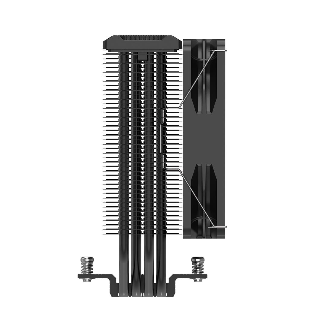 Кулер для процессора PCCooler Paladin EX400 S115X/1200/1700/AM4 (24 шт/кор, TDP 180W, 120mm PWM FAN, 4 тепловые трубки 6мм, 800-1800RPM, 28,6dBa)