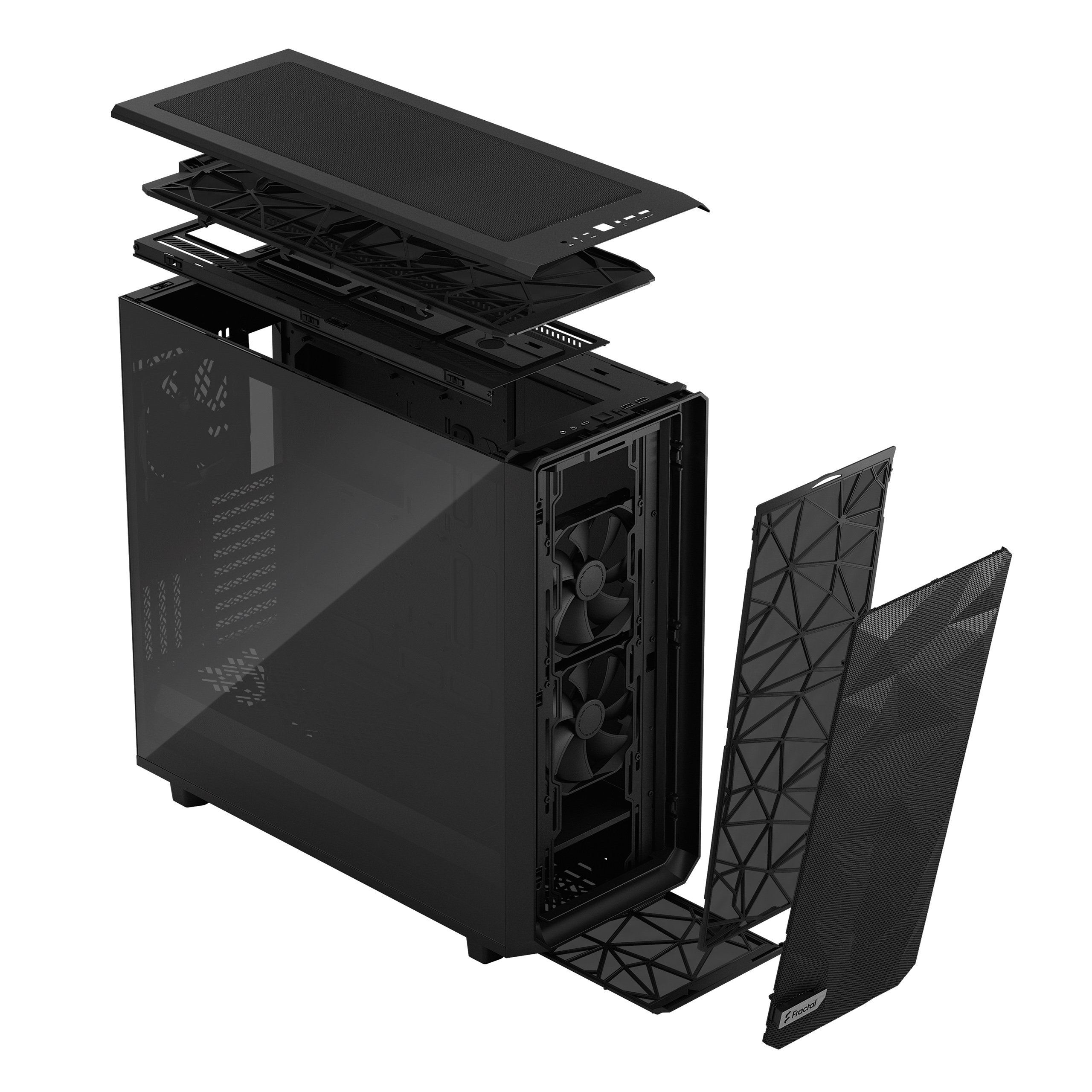 Fractal Design Case Meshify 2 XL Black, Light Tempered Glass