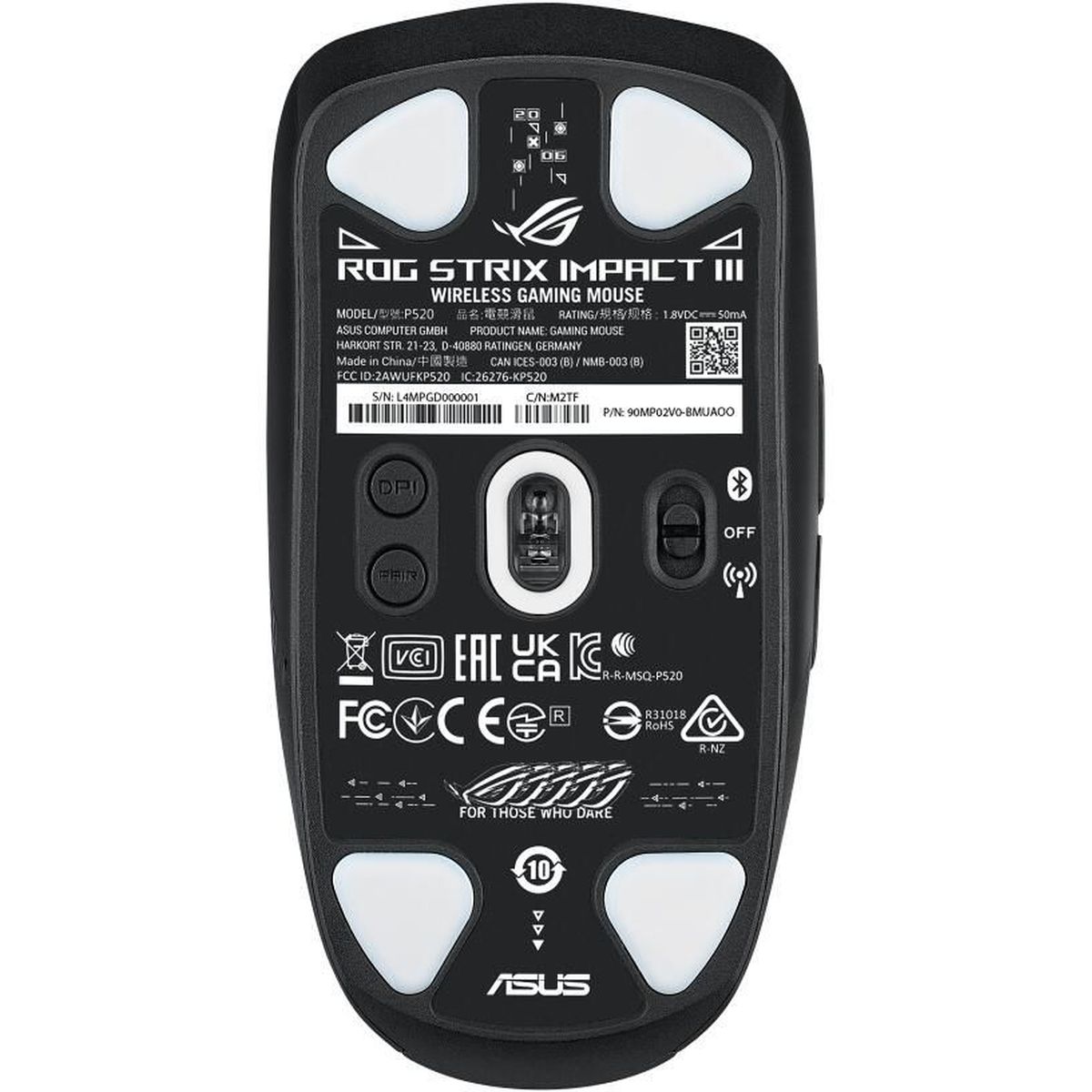 ASUS ROG Strix Impact III Wireless 90MP03D0-BMUA00