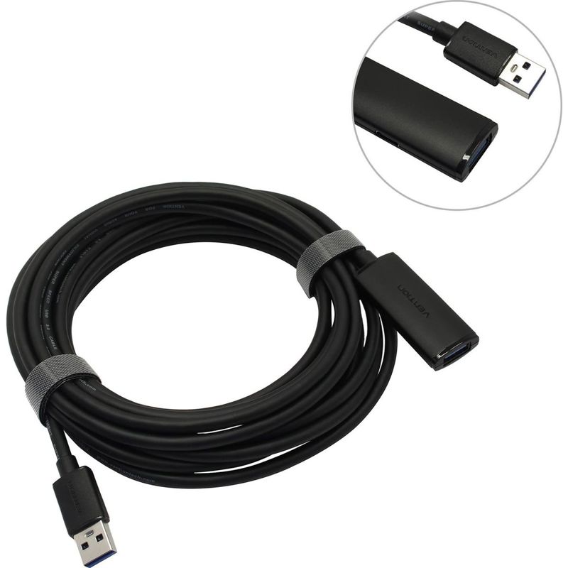 Активный кабель-удлинитель Vention CBMBJ USB 3.0 AM/AF с усилителем - 5м