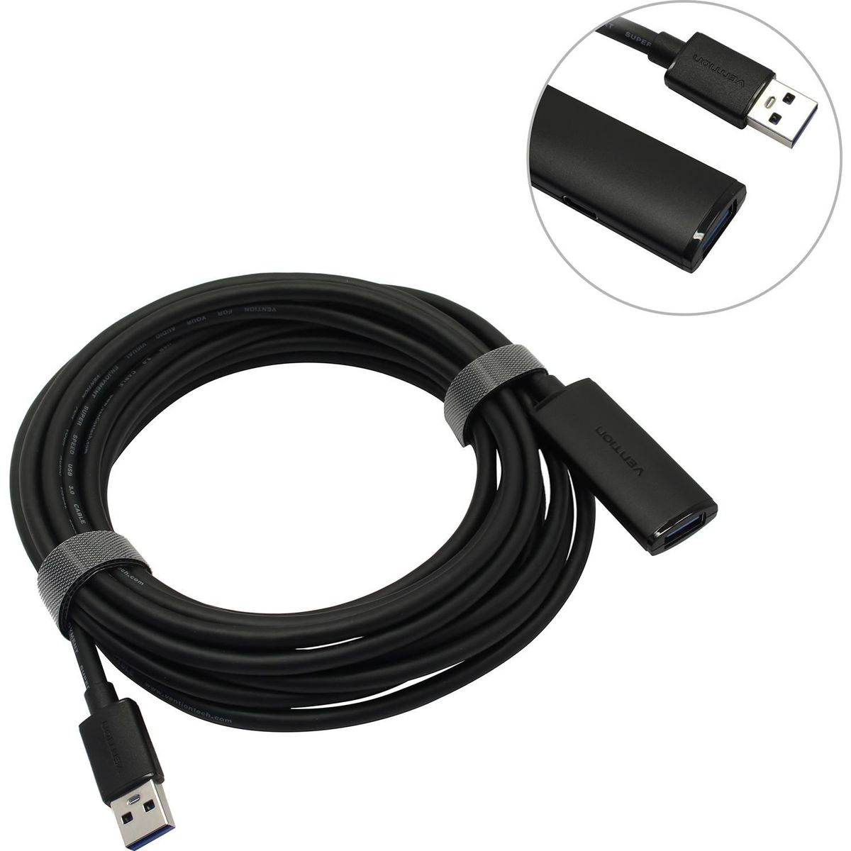 Активный кабель-удлинитель Vention CBMBJ USB 3.0 AM/AF с усилителем - 5м