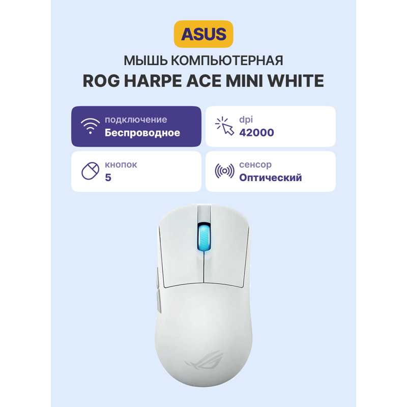 ASUS P716 ROG HARPE ACE MINI/WHT 90MP03Z0-BMUA10
