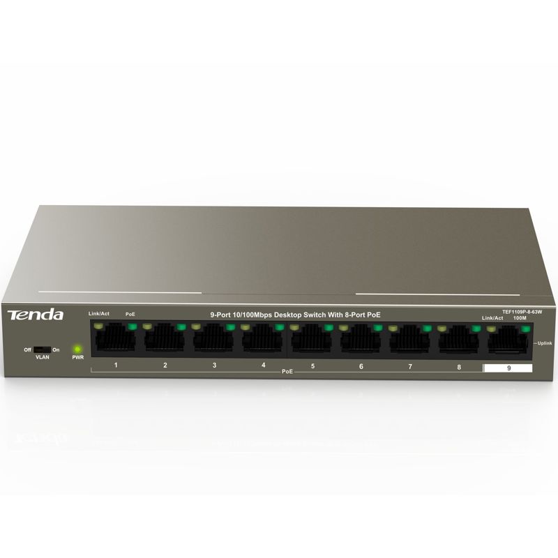 Tenda TEF1109P-8-63W