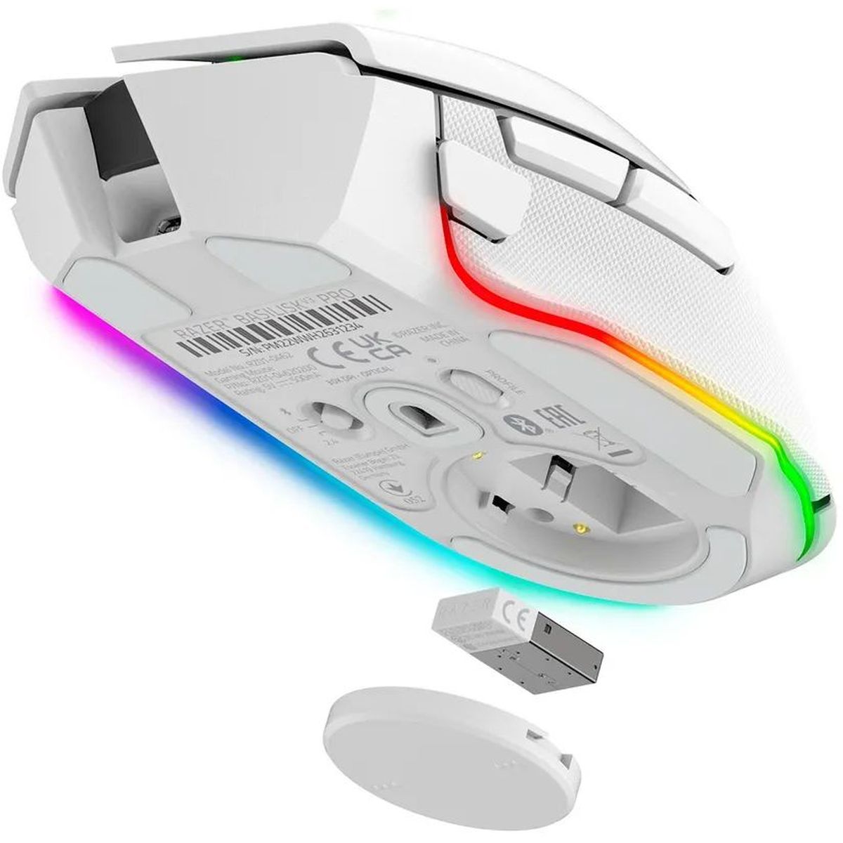 Razer Basilisk V3 Pro 35K - White gaming mouse RZ01-05240200-R3G1