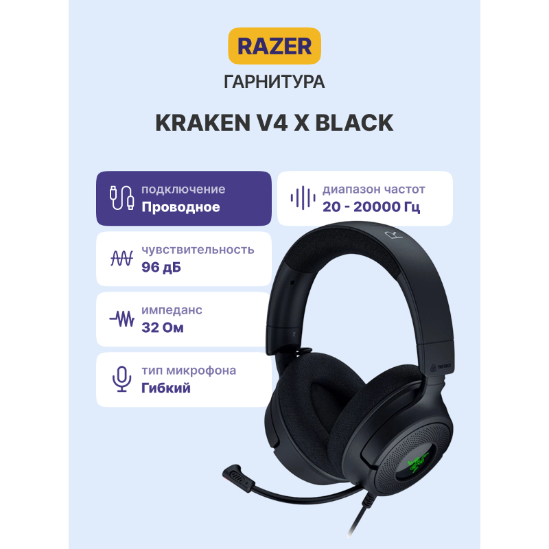 Razer Kraken V4 X RZ04-05180100-R3M1
