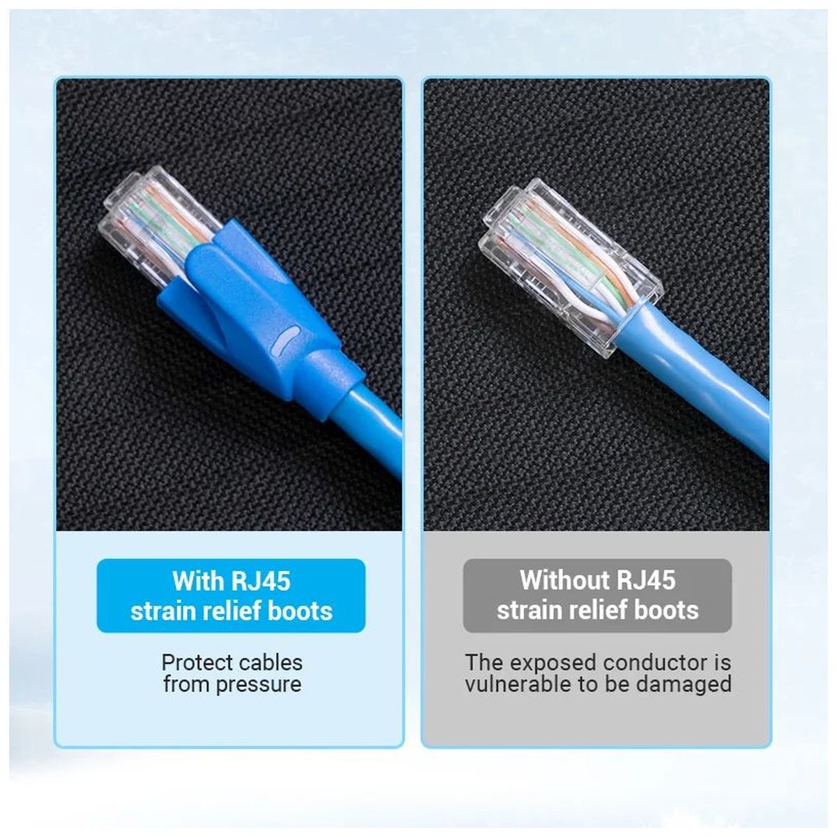Колпачки изолирующие Vention IODH0-50 для разъемов RJ-45 (50шт.) - Серый