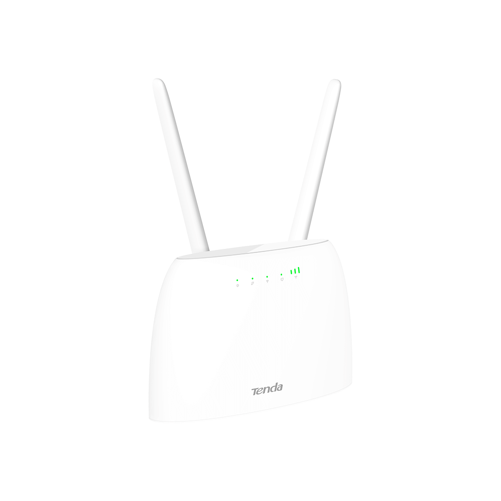 TENDA 4G06 Wi-Fi 4G+ LTE маршрутизатор стандарта N300, 2 внешние антенны , 1-port 10/100Mbps LAN/WAN, 1-port 10/100Mbps LAN, 1-Slot 2FF SIM Card