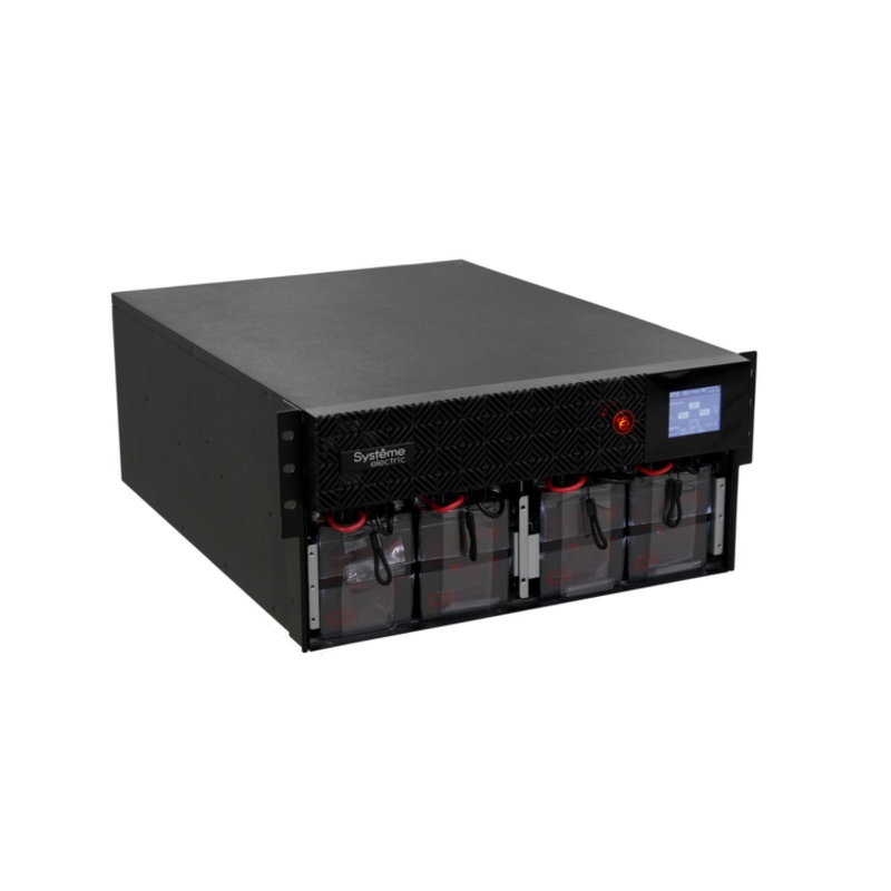 Systeme Electric Smart-Save Online SRT, 5000VA/5000W, On-Line, Extended-run, Rack 2U+3U(Tower convertible), LCD, 6xC13, 4xC19, USB, RS-232, Pre-Inst. Web/SNMP арт. SRTSE5KRTXLIEC-NC