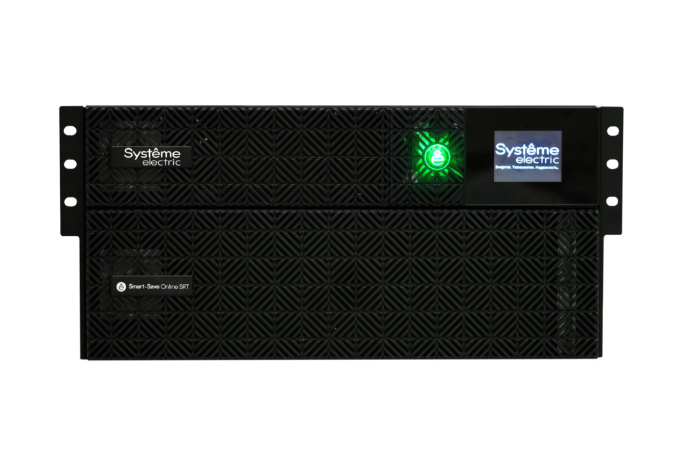 Systeme Electric Smart-Save Online SRT, 5000VA/5000W, On-Line, Extended-run, Rack 2U+3U(Tower convertible), LCD, 6xC13, 4xC19, USB, RS-232, Pre-Inst. Web/SNMP арт. SRTSE5KRTXLIEC-NC