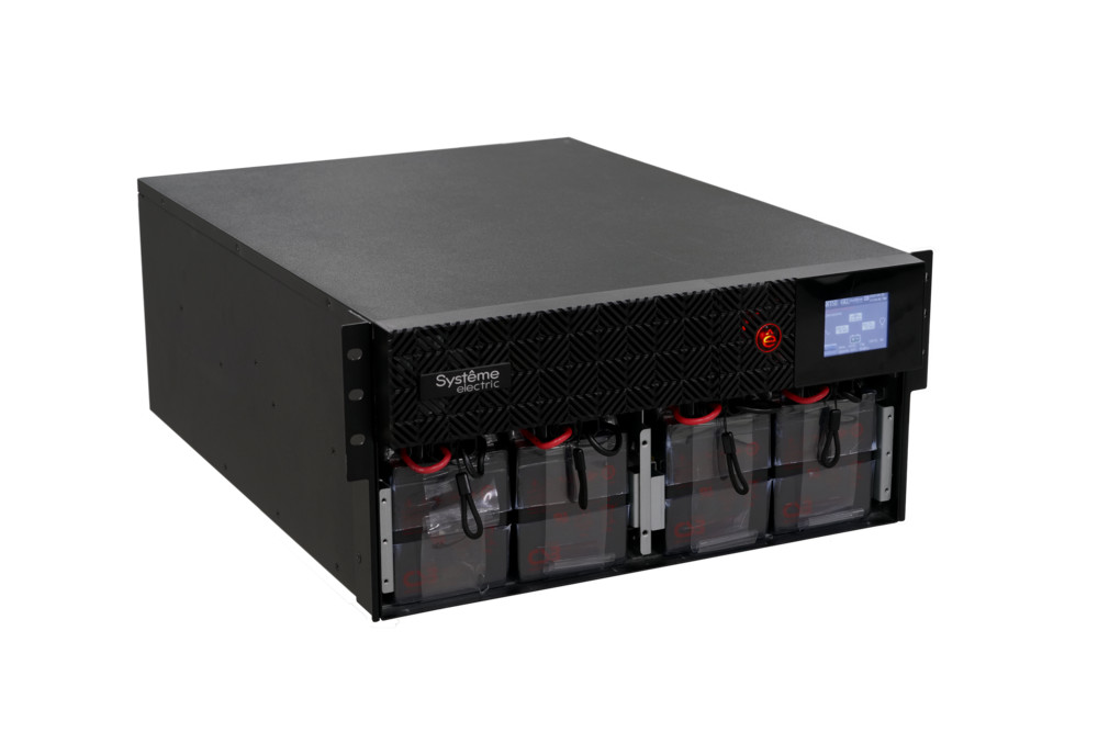 Systeme Electric Smart-Save Online SRT, 5000VA/5000W, On-Line, Extended-run, Rack 2U+3U(Tower convertible), LCD, 6xC13, 4xC19, USB, RS-232, Pre-Inst. Web/SNMP арт. SRTSE5KRTXLIEC-NC