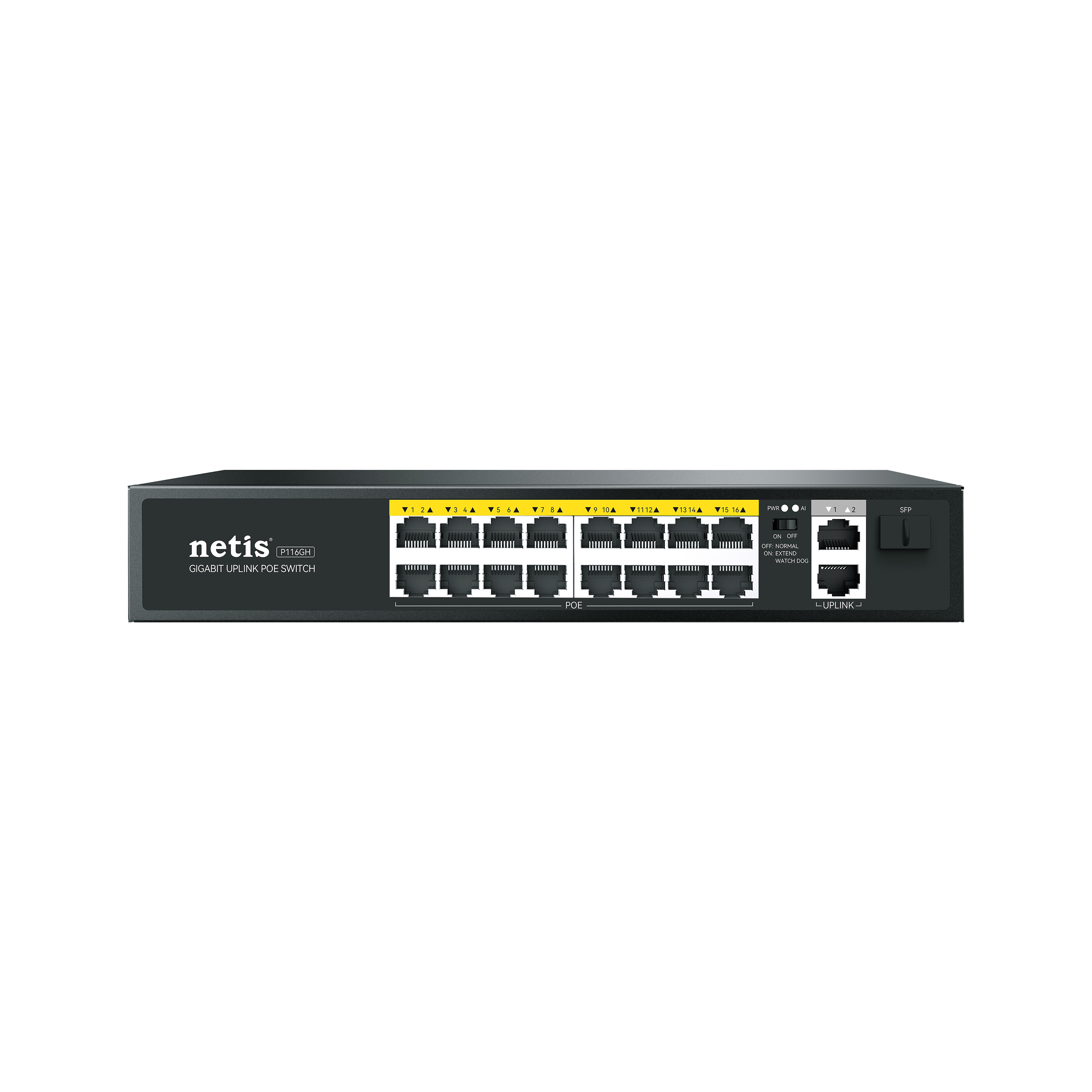 Коммутатор Netis P116GH, неуправляемый
