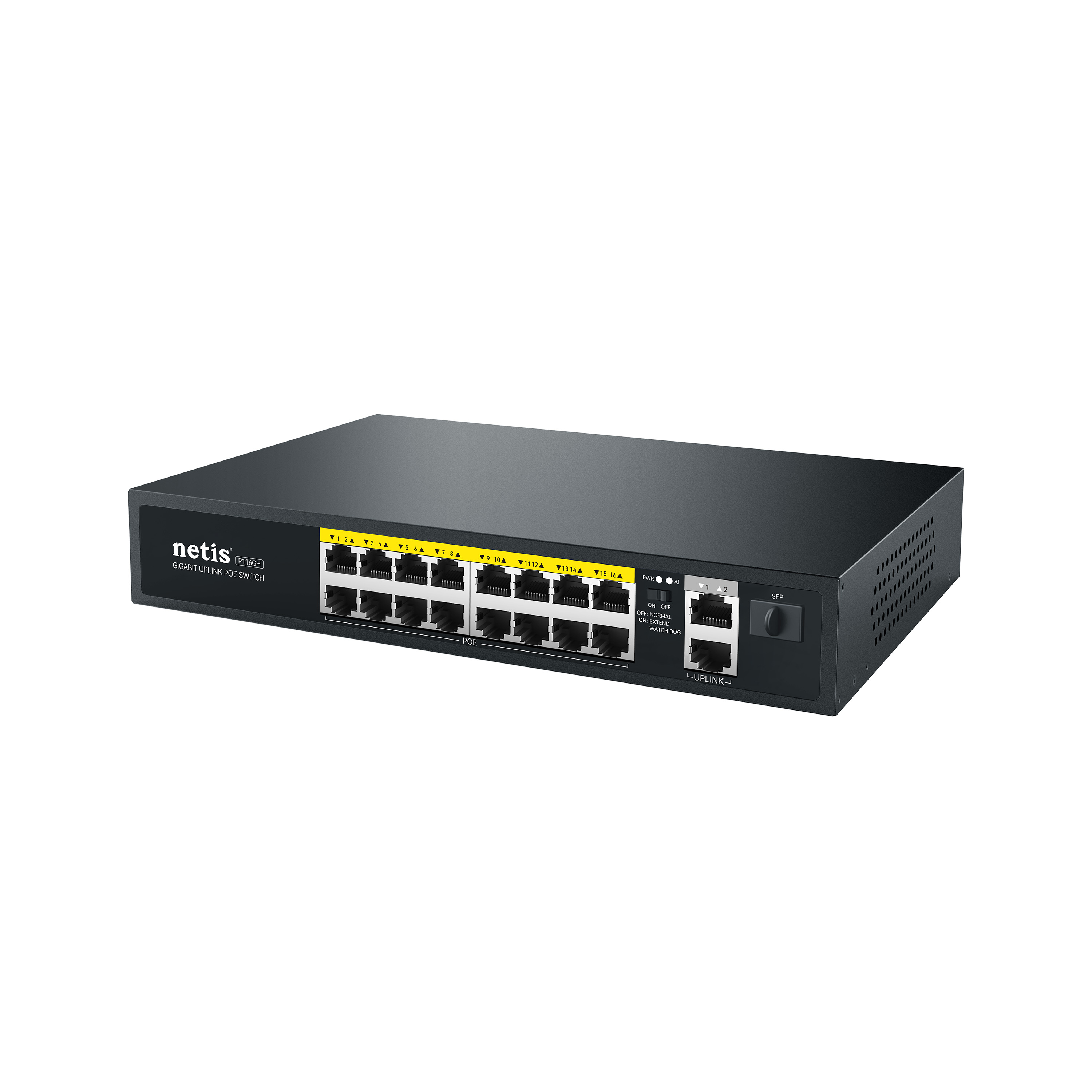 Коммутатор Netis P116GH, неуправляемый
